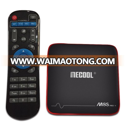 Mecool M8S PRO W 2.4G with Android TV OS Support Voice Controller option TV Box