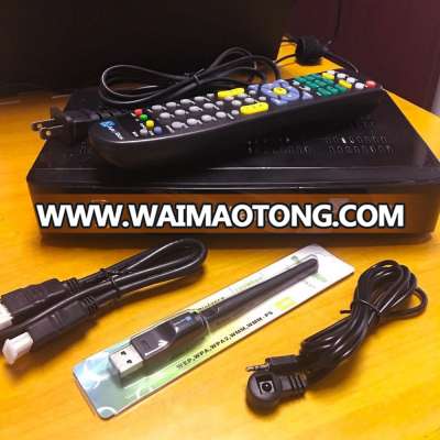 Big discount for christmas jyazbox ultra hd V500 with jb200 turbo 8psk dvb-s2 module universal remote control iks receptor