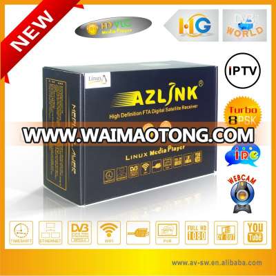 Factory Original AZLINK S1 Satellite Receiver LINUX IPTV hd Receiver for north america